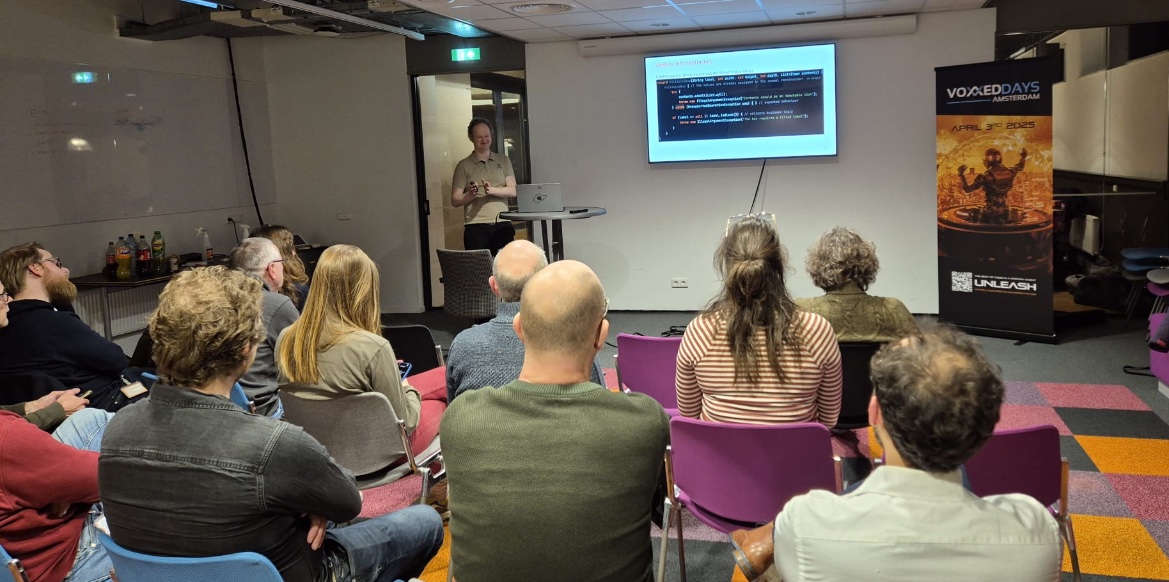 JUGNoord (@jugnoord) on Twitter photo We had a great session today with Guus Klinkenberg and <a href="/JohanHutting/">Johan Hutting</a> opening with opportunities of code competitions and using the Java record type. We had a great session today with Guus Klinkenberg and <a href="/JohanHutting/">Johan Hutting</a> opening with opportunities of code competitions and using the Java record type.