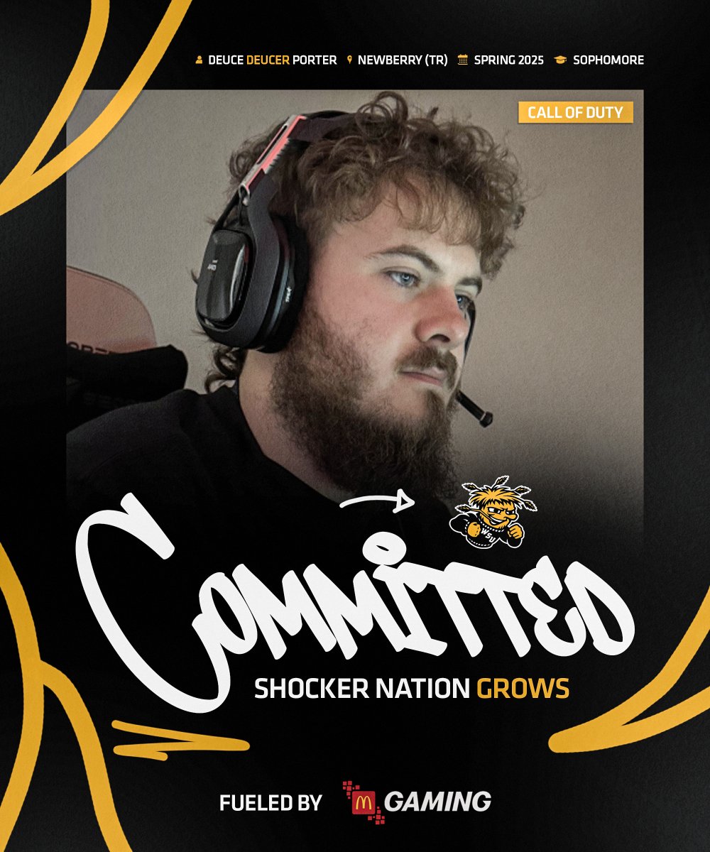 🗻Utah's best joins Shocker CoD🗻

Deuce "deucerxd" Porter (<a href="/deucerxd/">deucer</a>)  joins us as a sophomore transfer from Newberry, hailing from Spanish Fork, UT. He intends on studying Sport Management while competing in Call of Duty with an illustrious Shocker squad. 

When asked about his