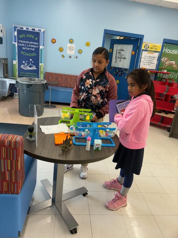 quin_pen's tweet photo. We are so excited to have our Bridge to Vocabulary centers up and running in our media center during checkout. 
@MilesHCPS @TransformHCPS @hubofschool https://t.co/eXXFD4CRhs