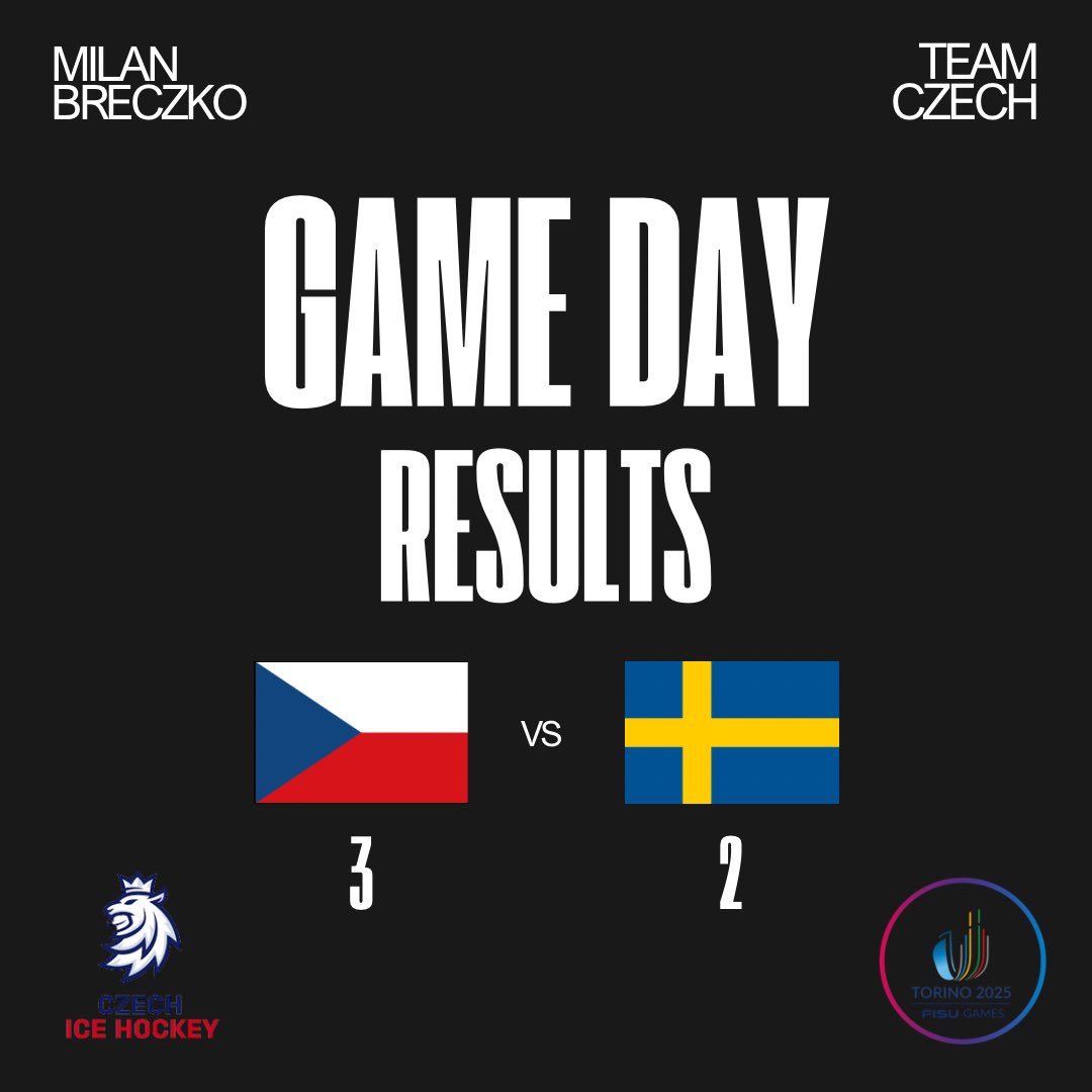 Midland_Hockey's tweet photo. Team Czech took the win in today's game against Team Sweden! Let's go Milan! Keep up the great work!💪🏼
#midlanduniversity #teamczech
#worlduniversitygames2025 https://t.co/KJwhwf2N4t