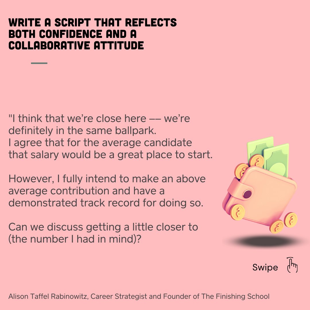 jointechladies's tweet image. We’re loving these negotiation tips from Alison Taffel Rabinowitz, Founder of The Finishing School!
Join her virtual class THIS Wednesday to learn how to use the Tech Ladies Salary Report as your secret weapon.

RSVP now: lu.ma/TL-negotiation

#TechLadies #NegotiationTips