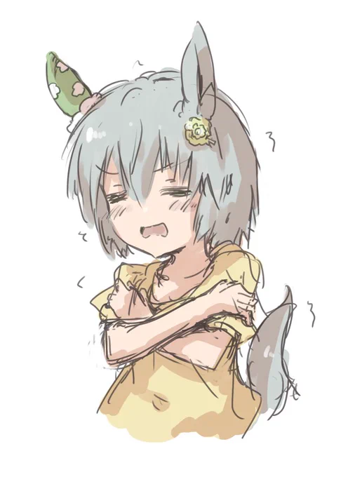 寒がるセイちゃん。 #ウマ娘 
