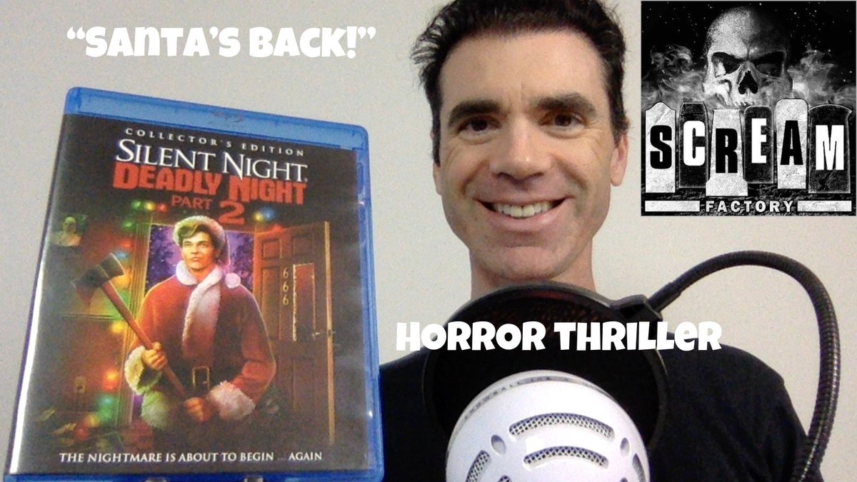 StevenEHerrera's tweet photo. Today on my @HerreraOnHLWD podcast &amp; channel, I talk about SILENT NIGHT, DEADLY NIGHT PART 2 (1987) on Blu-ray from @Scream_Factory . In this horror thriller, Ricky seeks to avenge his brother’s death. @Shout_Studios 
Listen:
https://t.co/GSdXfPgpHw
Watch:
https://t.co/3UAOhpXXOV https://t.co/MjperYTHNQ