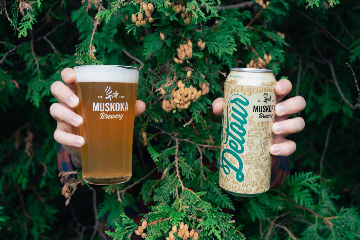 BeverageBar's tweet photo. Whether you're relaxing by the fire or exploring the great outdoors, Muskoka beer is the perfect companion. 🍻 Buy any 3 of the select Muskoka 473ml Cans - Detour, Pineapple Ninja Wheat Ale, Craft Lager, Mad Tom West Coast IPA - and get 5 AirMiles. https://t.co/CGw6Lr8fpk