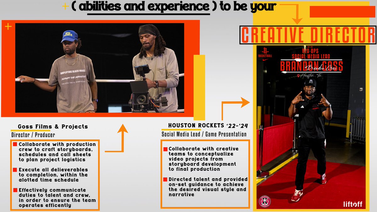 brand_goss's tweet photo. Creative Director Pitch Deck 📄

I wanted to pitch myself to YOU 🫵🏾 .. THE PEOPLE and whomever may need a Creative Director to help curate your idea from ideation to execution! 💪🏾

Holla at me &amp; let’s work because you CAN’T KNOCK THE HUSTLE! 🧱 https://t.co/ia9iLhlrHA