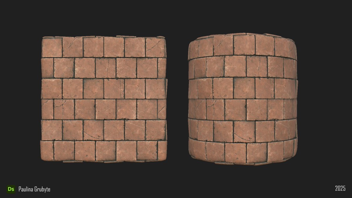 Paulina_Grubyte's tweet photo. Finished ceramic tile material for my major project. I am very happy with the quality I managed to achieve with just a year of practice and continuing learning.
#3dart #gameart #realism #substancedesigner #environmentart #tillingmaterial #materialwork https://t.co/kEKl4lOkJQ