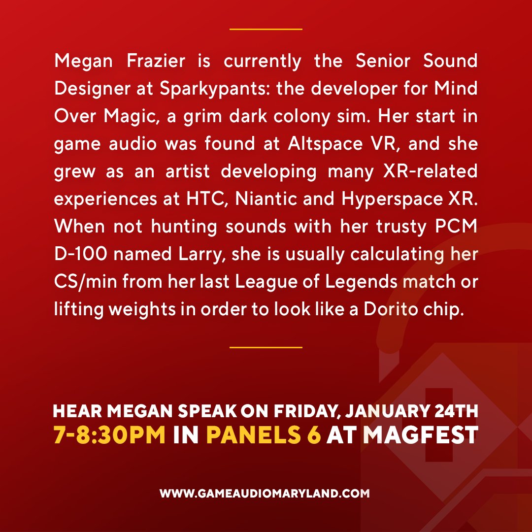 Game Audio Maryland tweet media