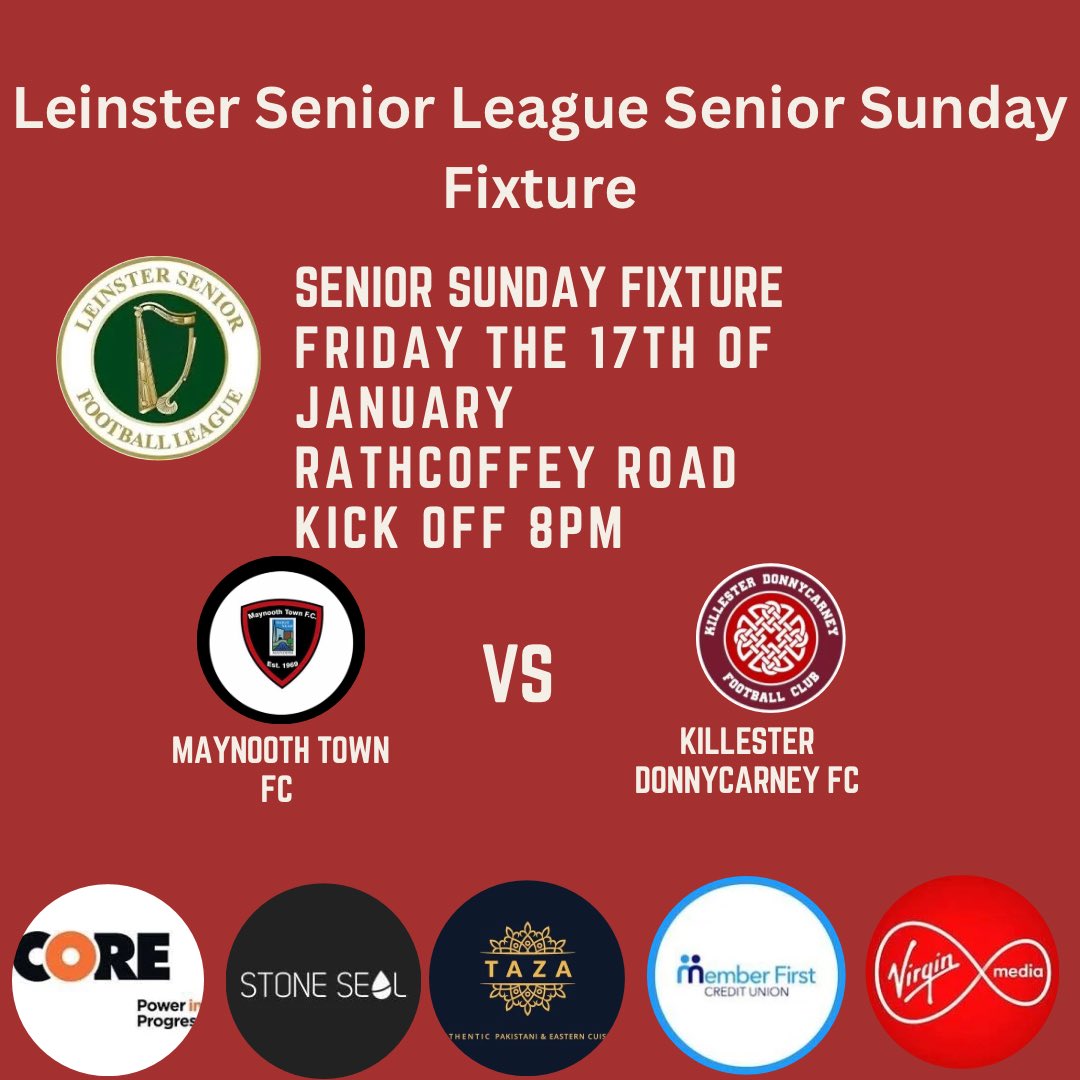KillesterDonny's tweet photo. Just the one senior fixture this week with our @LSLLeague Senior Sunday side travelling away to take on @MTFC_Senior .
Kick off 8pm out in Rathcoffey Road. All support welcome. Massive thanks to all our fantastic sponsors , #KDFC #Isllivescore @AlQuinn2015 https://t.co/DxaadpjqsE