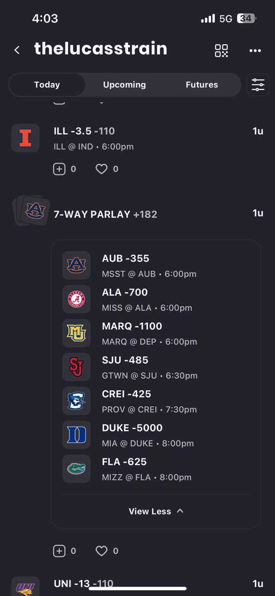 Troy555's tweet photo. @KXnODrive I thought Lucas didn’t bet parlays 😆😆 https://t.co/kGwCDa8OwB