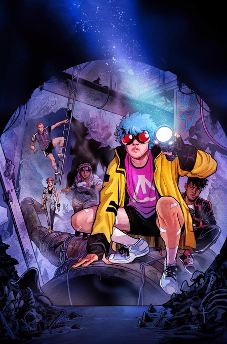 Cover art for THE ODDLY PEDESTRIAN LIFE OF CHRISTOPHER CHAOS issues 10-14! 