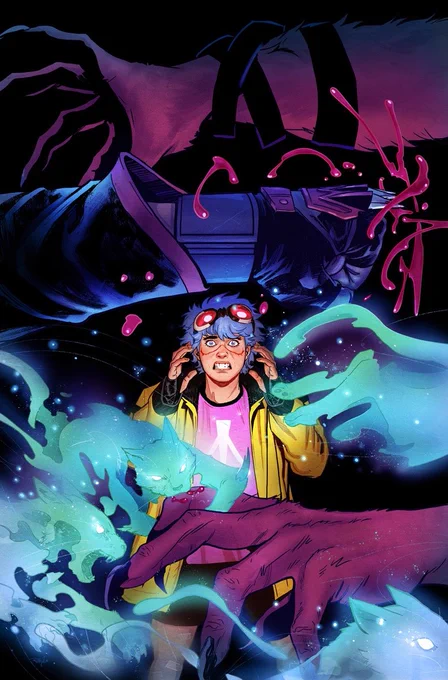 Cover art for THE ODDLY PEDESTRIAN LIFE OF CHRISTOPHER CHAOS issues 10-14! 