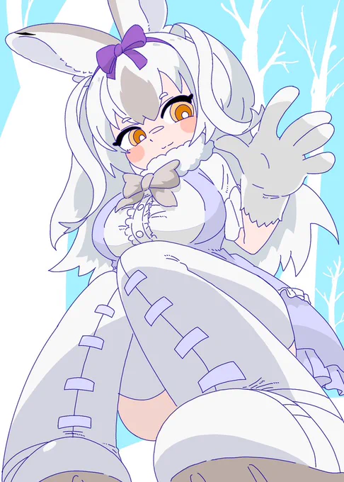 カンジキウサギ(冬っぽく