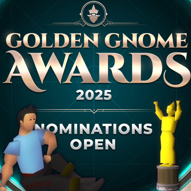 Golden Gnome nominations are open! If you've enjoyed watching Funny Feelings, consider writing in "Coxie" for Best New OSRS Video Creator and "Funny Feelings" for Best Series. I'm incredibly grateful for all the support shown throughout our first year on this series.