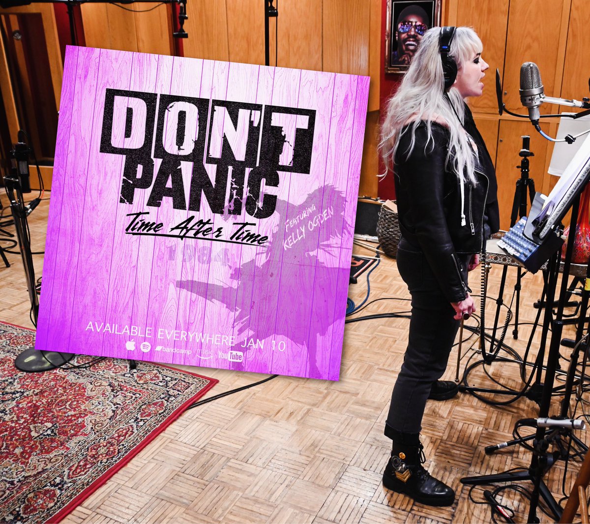 TheDollyrots's tweet photo. How about Kelly singing CYNDI LAUPER! Check out her guest vocals on our pals @dontpanicjustrock’s cover of “Time After Time”, just released and streaming here: https://t.co/18cslD7lAY

Channeling a childhood hero and belting it out 🎉 https://t.co/9PNBWrFKIP