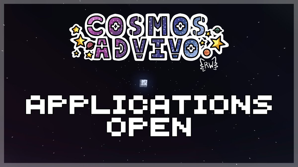 Applications have officially re-opened for Cosmos Advivo!
(Link In Replies)