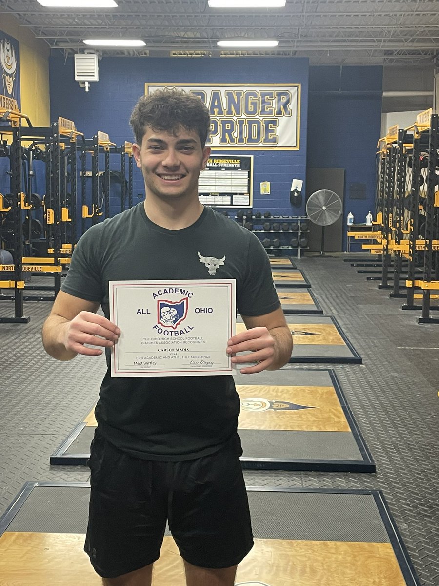 NR_Ranger_Football (@nrrangerfootba1) on Twitter photo We have success because we have great kids. Congrats to <a href="/Csteinmetz6/">Charlie Steinmetz</a> <a href="/AustinDeShazo_/">Austin DeShazo</a> and <a href="/CarsonMadis/">Carson Madis</a> in receiving academic All Ohio awards this year. That’s 3 Rangers in the last 2 years. We have success because we have great kids. Congrats to <a href="/Csteinmetz6/">Charlie Steinmetz</a> <a href="/AustinDeShazo_/">Austin DeShazo</a> and <a href="/CarsonMadis/">Carson Madis</a> in receiving academic All Ohio awards this year. That’s 3 Rangers in the last 2 years.