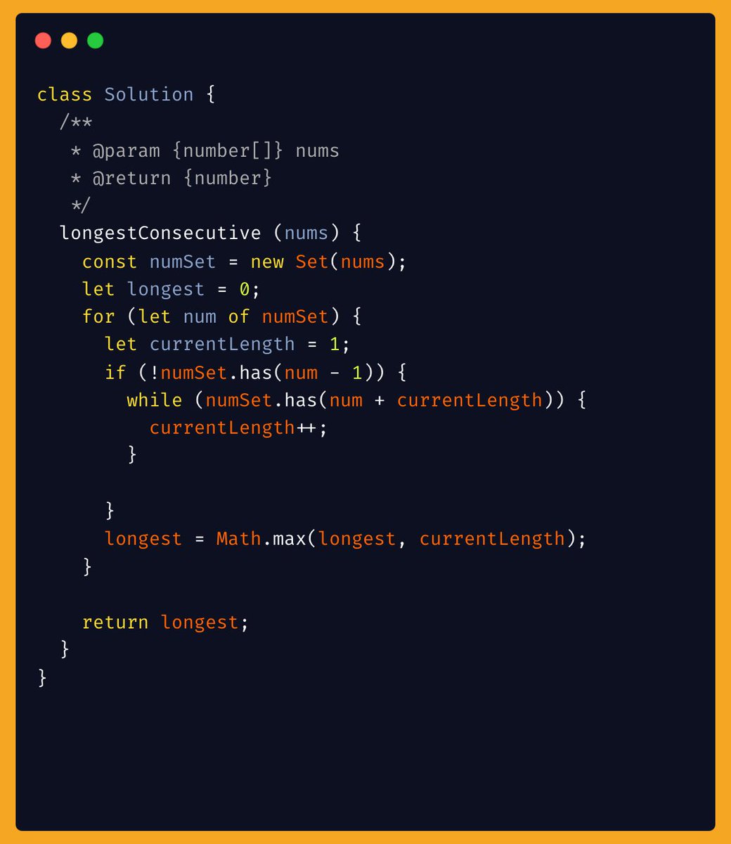 tryhardev's tweet image. Day 9 of #Neetcode150 . Solved &quot;Longest Consecutive Sequence&quot;. Created a set out of the array and iterated through it while maintaining a counter to track the longest sequence. #100DaysOfCode