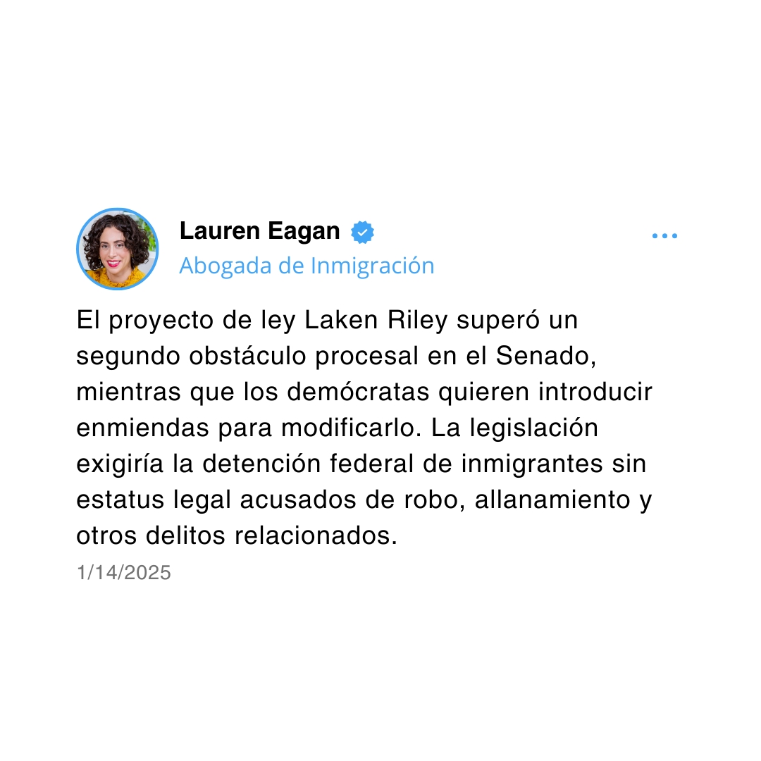 EaganImm's tweet photo. Últimas Noticias de Inmigración 14 de enero https://t.co/xrhAkLCwL2