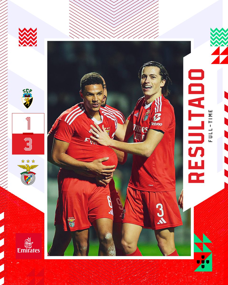 ➡ We move on to the 𝐪𝐮𝐚𝐫𝐭𝐞𝐫 𝐟𝐢𝐧𝐚𝐥𝐬! 🏆

#SCFSLB • #PortugueseCup