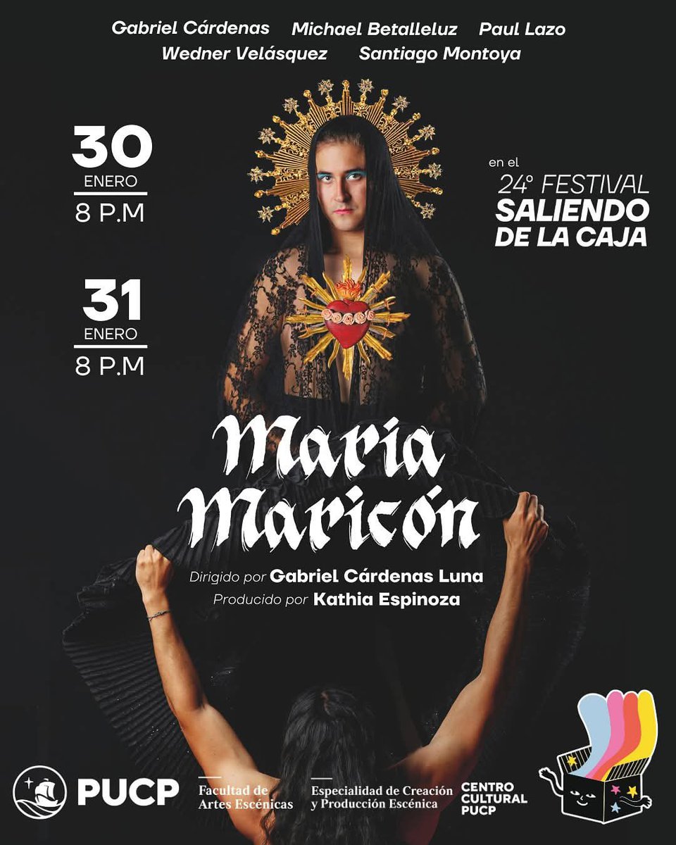 jsudaka's tweet photo. Dicen que esta obra ofende a los católicos, así que no vayan a ir. Repito: no vayan a comprar sus entradas en Joinnus en este enlace:

https://t.co/pZfGyMtW1J

Está S/25 entrada general, S/15 estudiantes, adultos mayores y conadis. Pero no vayan a ir. https://t.co/mQivNfnoVu