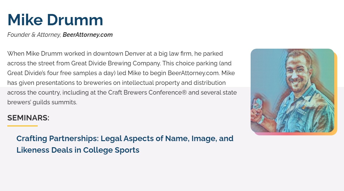 DrummLaw's tweet photo. 🚨 Exciting Announcement! 🚨
 
We’re thrilled to share that Mike Drumm of Drumm Law and https://t.co/ki6W3jsMTk will be speaking at the 2025 Craft Brewers Conference in Indianapolis, IN from April 28 - May 1! 🍻
 https://t.co/TwT5Mnt7VU
 
#BeerAttorney #CBC2025  #DrummLaw https://t.co/xYJavxav3g