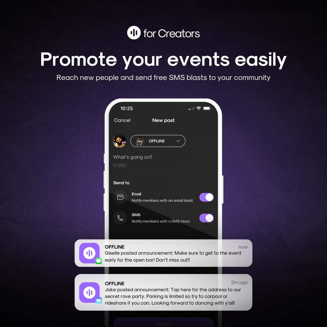 joinbeatmatch's tweet photo. Introducing Beatmatch for Creators, the easiest way for event creators to host events, build communities, and earn a living! You can now sell tickets, collect RSVPs, and get instant access to your money from your events. Try launching your next event or community today and let us know what you think below!

#tickets #eventorganizer #creator