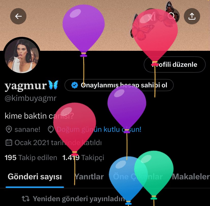 heyyooo profilimdeki balonları patlatabilirsiniz🥳 hoşgeldin yeni yaşım tüm güzelliklerinle gel❤️🙏