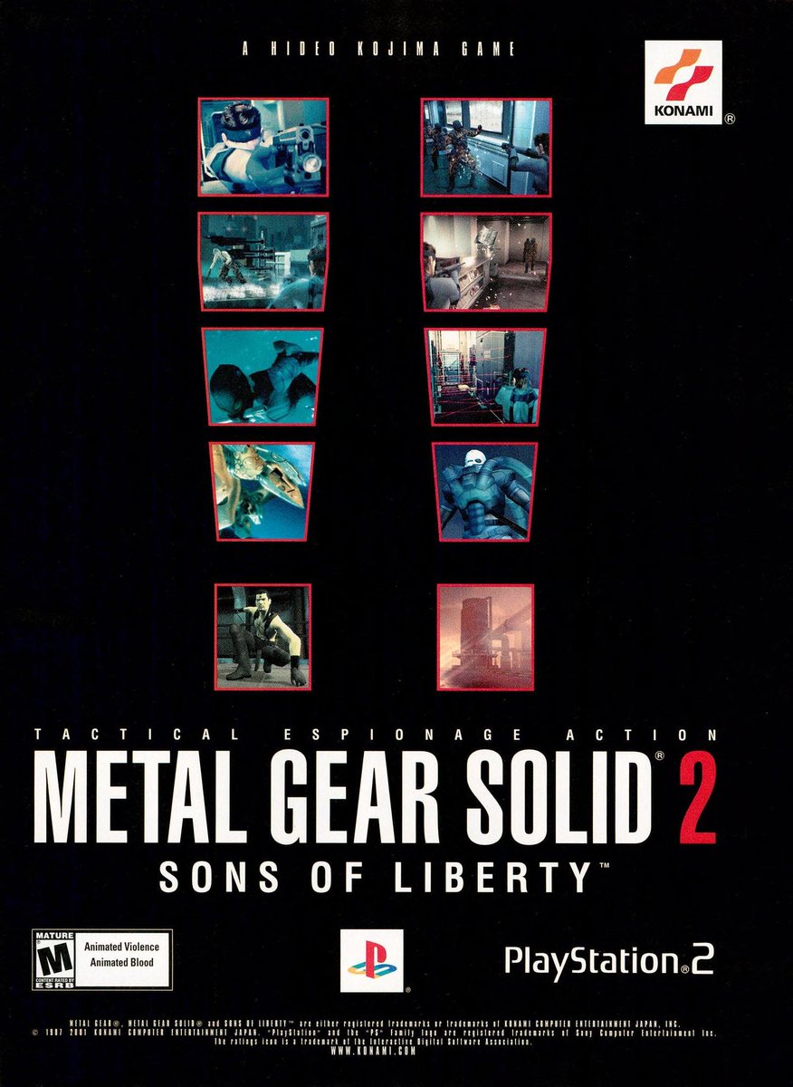 RetroGamerArt's tweet photo. Metal Gear Solid 2: Sons of Liberty (2001) https://t.co/q8NH5RB32u