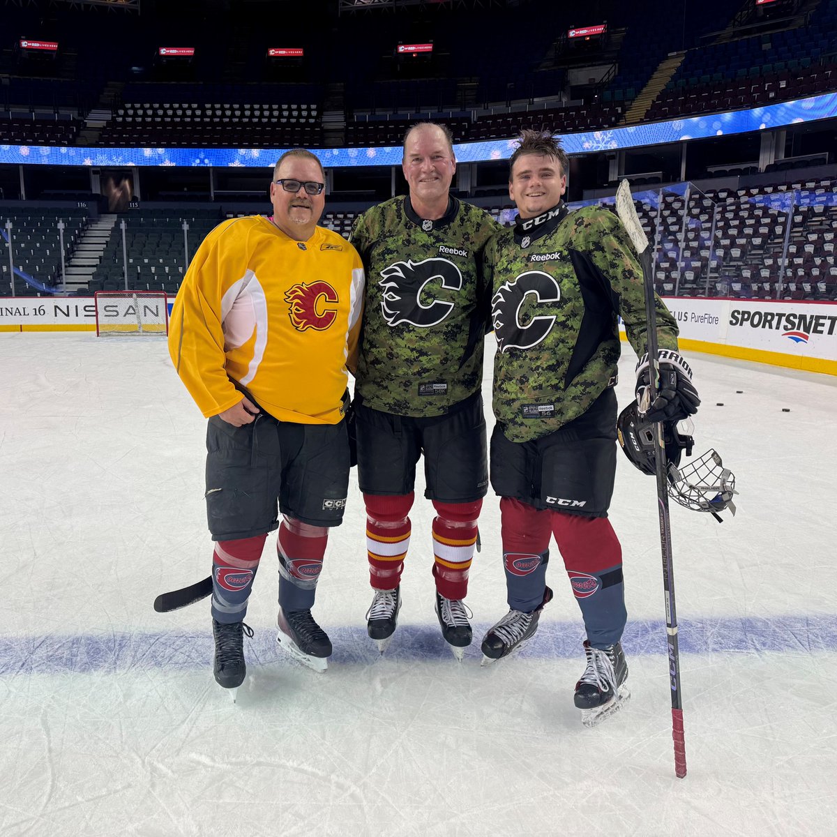 Goldthorpe_Jake's tweet photo. I had the opportunity to represent Desjardins Insurance at the Calgary Flames Partner Skate with my son Curtis! We got to meet Dana Murzyn and Mason Raymond, and play some hockey! #desjardinsagent #calgaryflames #flames #partnerskate #insuranceagent https://t.co/4eqac1OXXi
