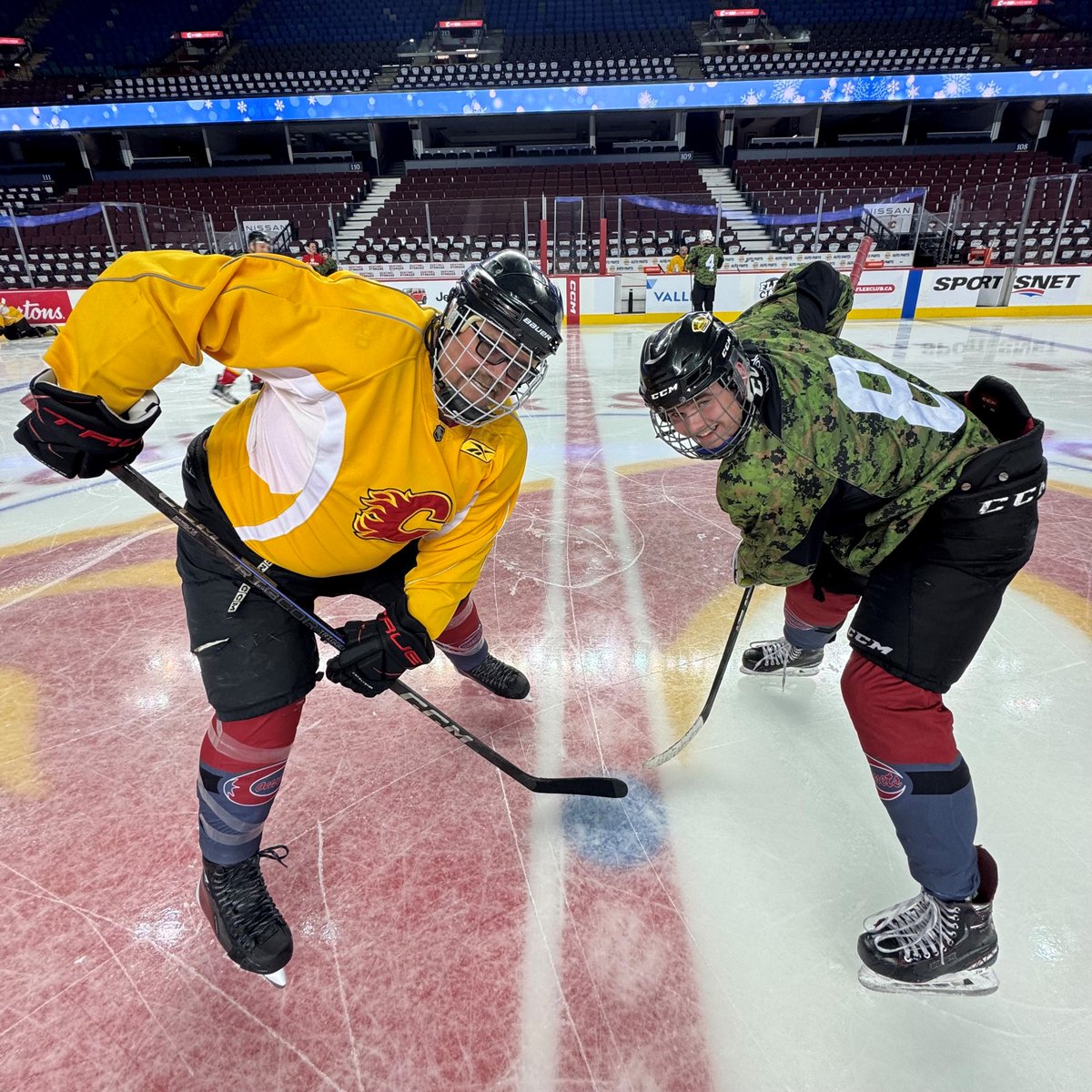 Goldthorpe_Jake's tweet photo. I had the opportunity to represent Desjardins Insurance at the Calgary Flames Partner Skate with my son Curtis! We got to meet Dana Murzyn and Mason Raymond, and play some hockey! #desjardinsagent #calgaryflames #flames #partnerskate #insuranceagent https://t.co/4eqac1OXXi