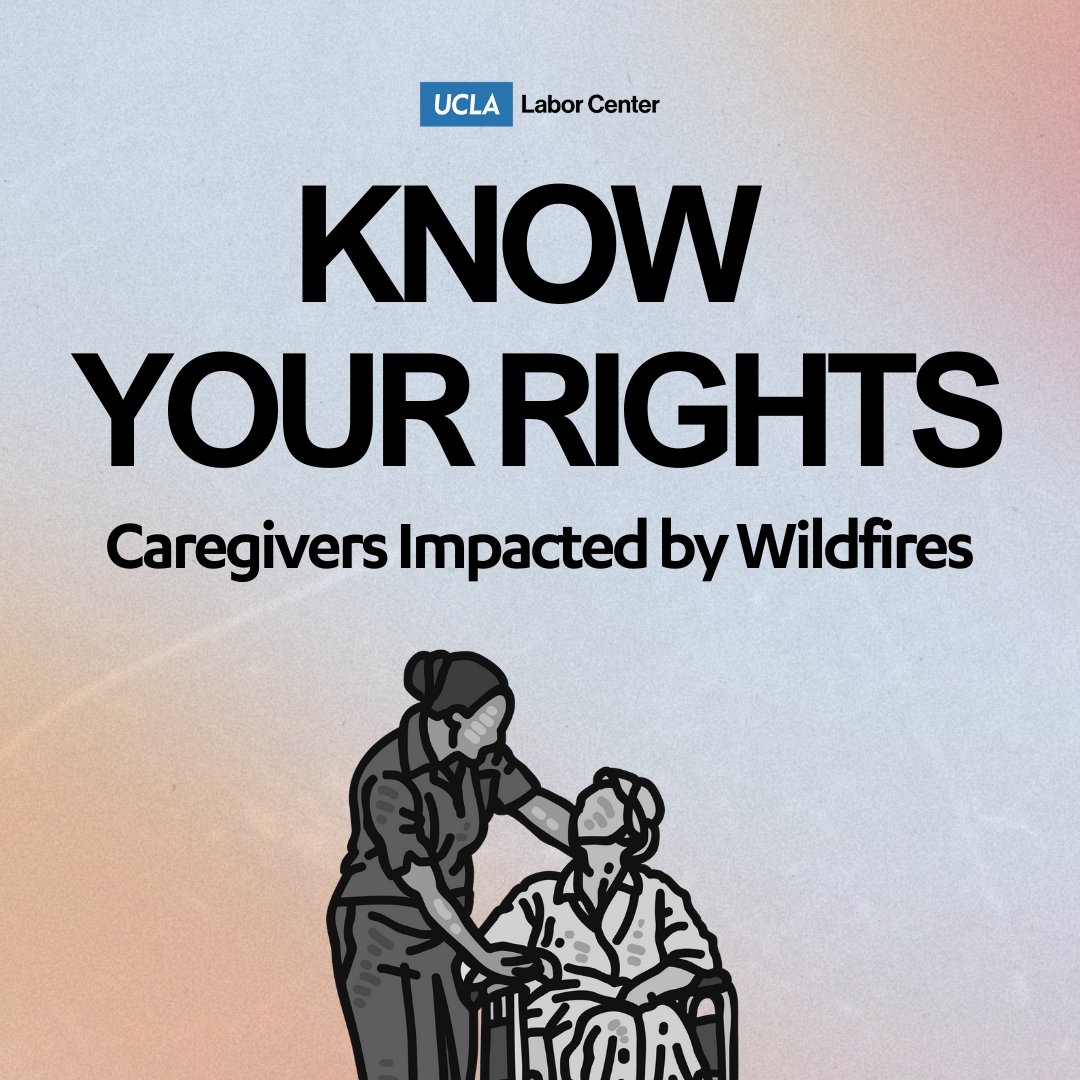 UCLALabor's tweet photo. @WorkLifeLawCtr has compiled know-your-rights information and resources for wildfire impacted workers who are pregnant, parenting, or providing care to a loved one.

Check out https://t.co/9IuwrynDtv for the comprehensive guide (available in English and Spanish) 🔗 https://t.co/il7g9ce4zQ