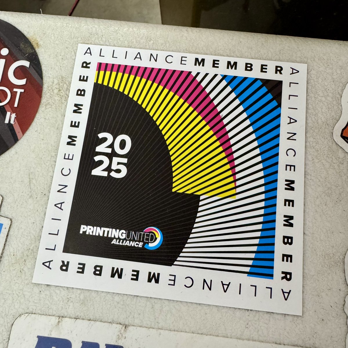 GraphicElephant's tweet photo. Just added a few stickers to our table and mini fridge. 😁🙂😁 there’s still plenty of real estate for some cool swag, so if you see Lon at Impressions Expo Long Beach next week, get us hooked up!!!!
.
.
.
#GraphicElephants
#Stickers
#StickerSwag
#StickerTable https://t.co/D9FY3J5taT