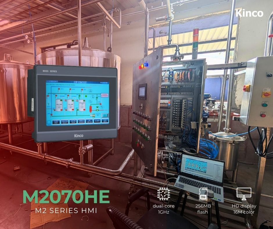 kinco_official's tweet image. Our 𝐊𝟔𝐒 𝐜𝐨𝐦𝐩𝐚𝐜𝐭 𝐏𝐋𝐂 and 𝐌𝟐 𝐇𝐌𝐈 are performing brilliantly in a milk processing plant, ensuring that milk silos are always cleaned and sanitized to perfection. 🥛✨

#AutomationSolutions #MilkProcessing #IndustrialSolutions #PLC #Kinco #Industry40