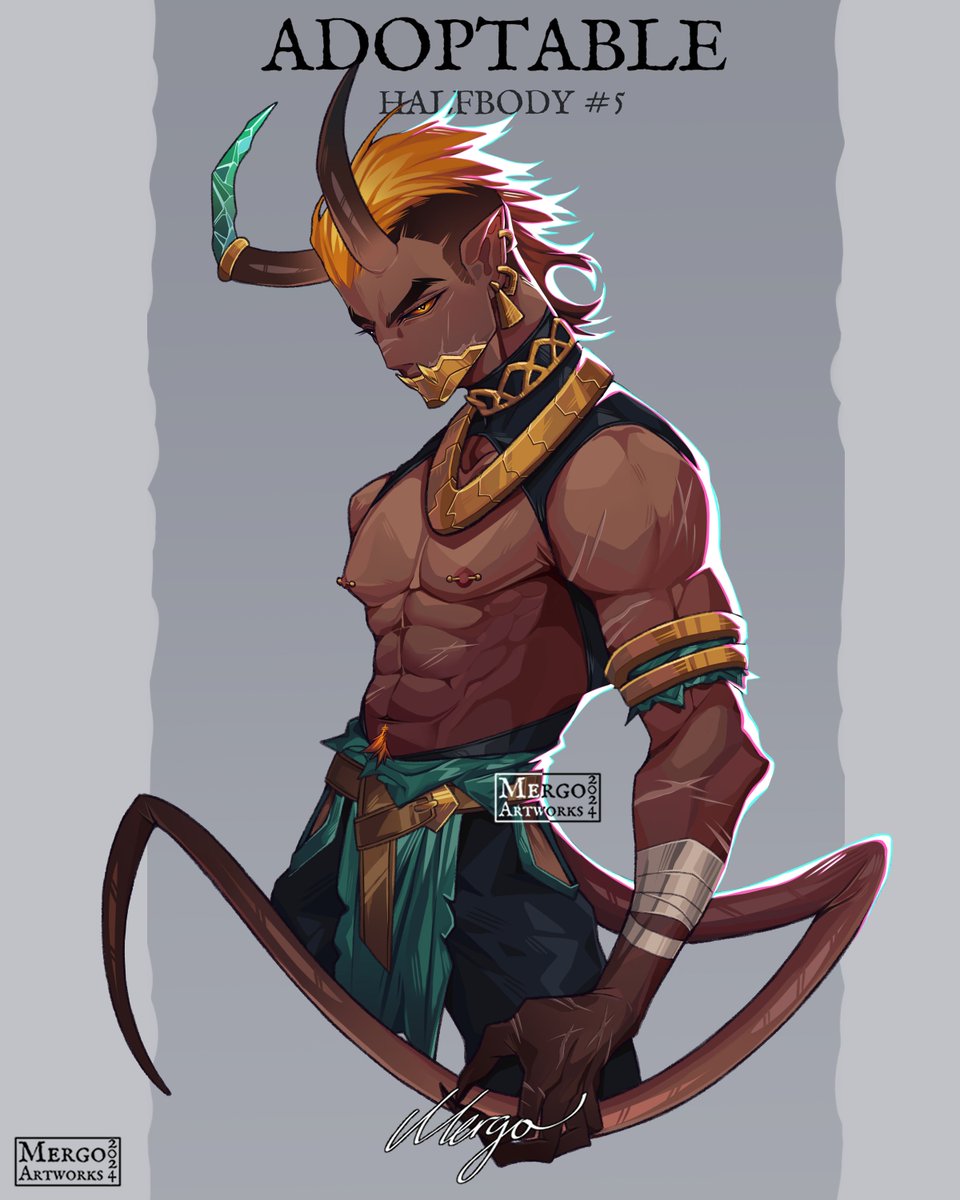 MergoArtworks's tweet image. It's this time again, #PortfolioDay ! 😊

As always, my name is Mergo, I'm a freelance artist and I love to draw Fantasy characters, Adopts and OCs! 

I have also recently started to draw more animal inspired characters and Monsters.❤️