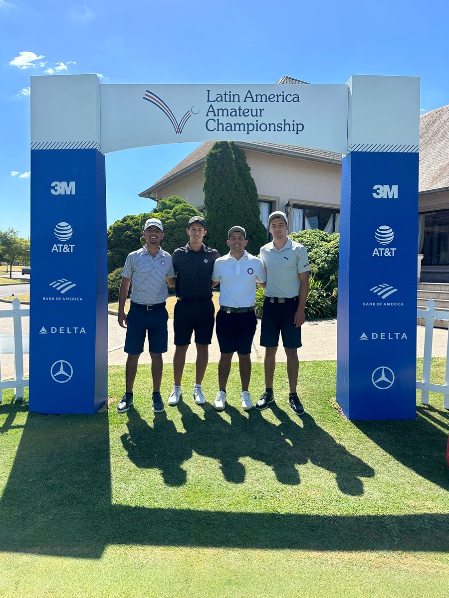 oscarcololo's tweet photo. Los golfistas paraguayos Ezequiel Cabrera, Erich Fortlage, Héctor Ortega y Benjamín Fernández juegan desde este jueves el Latin América Amateur Championship en cancha del Pilar Golf Club, de Pilar, Provincia de Buenos Aires. https://t.co/Kiowq4sdLj
