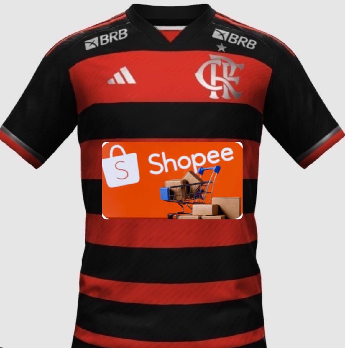 Consoline87's tweet photo. @natharauj0_ O mais foda é o novo patrocínio da Shopee…..
Que vergonha!!! 😂😂 https://t.co/rIpLJJjKsS