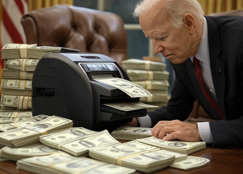 JollyKapten's tweet photo. @MAGAVoice If she can get an end to the ridiculous spending, I'm all for it.
#1dollar https://t.co/GTIBoHwGjR