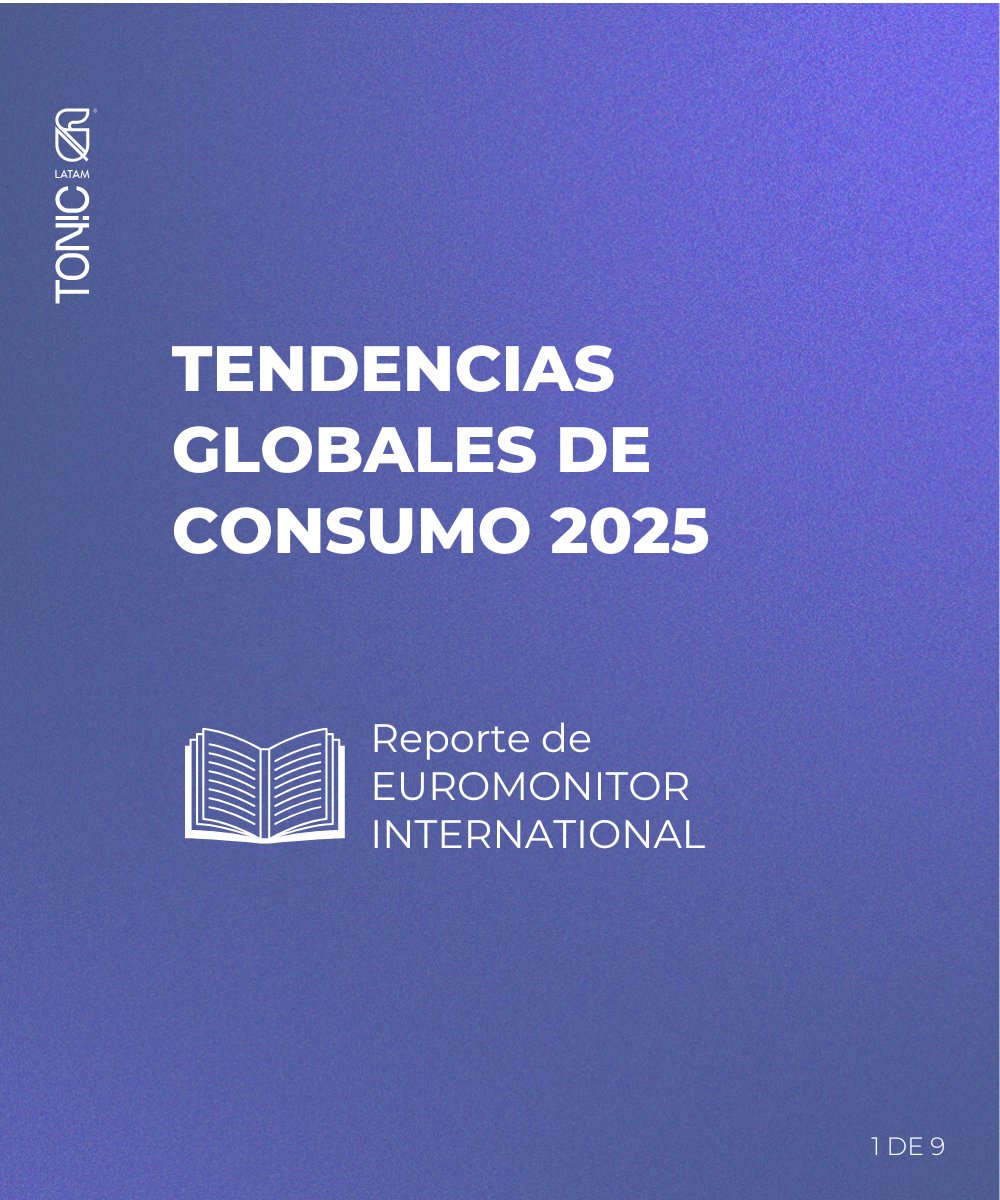 Toniclat's tweet photo. ¡Prepárate para las tendencias de consumo globales de 2025!

#Marketing #Insights #TONIC #TendenciasDeConsumo2025 https://t.co/mbrf1jxeJi