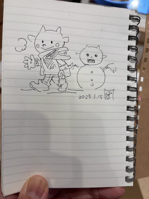 みんなも寒いからあったかくしてすごしてね。
#やぎのこやぎくん 