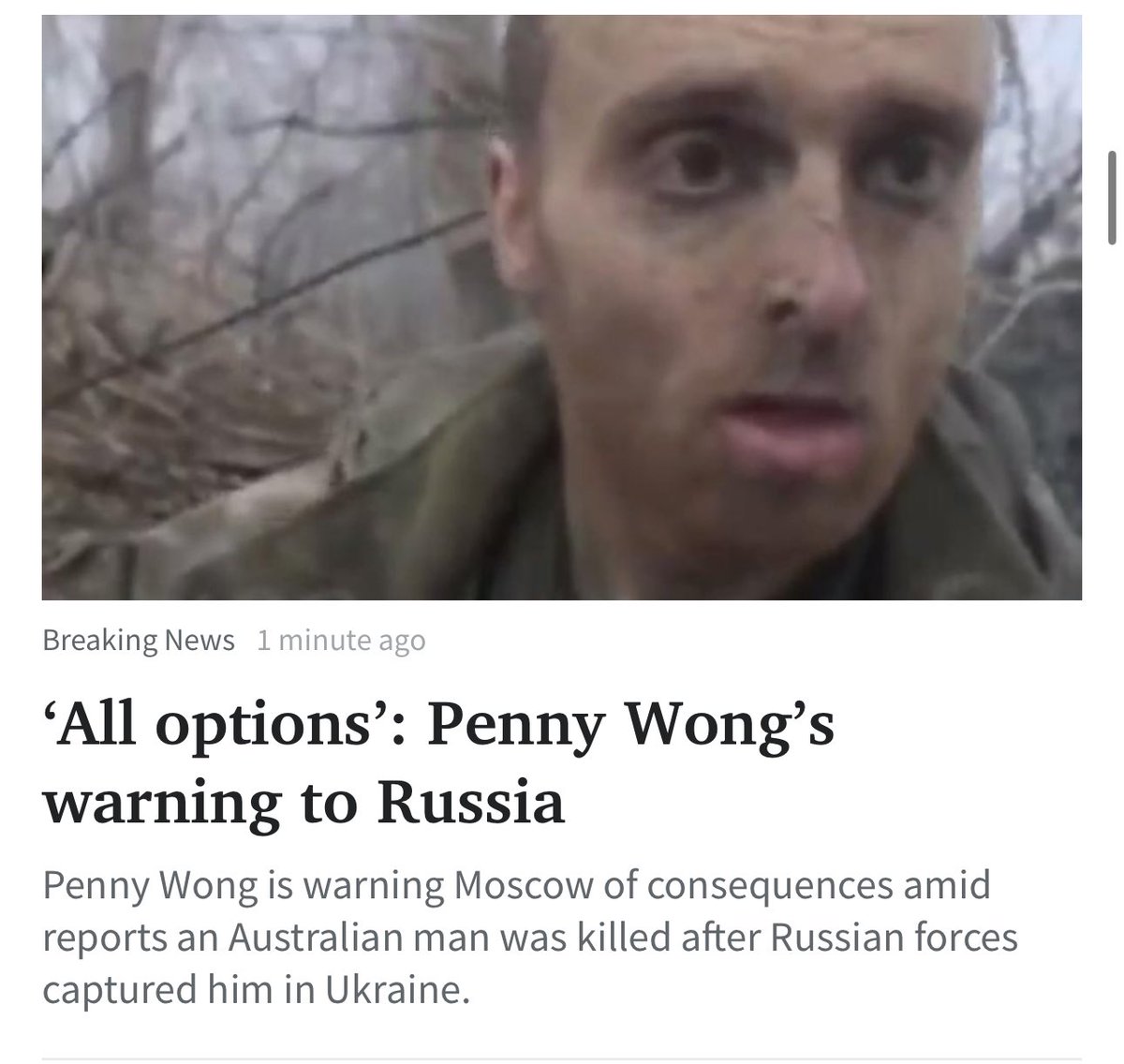 HaveeSnowball's tweet photo. Penny’s warning to Russia. I’m sure they are quaking at a Malaysian lesbian’s appeals on behalf of a non existent Australia. https://t.co/CaRlkbDURd
