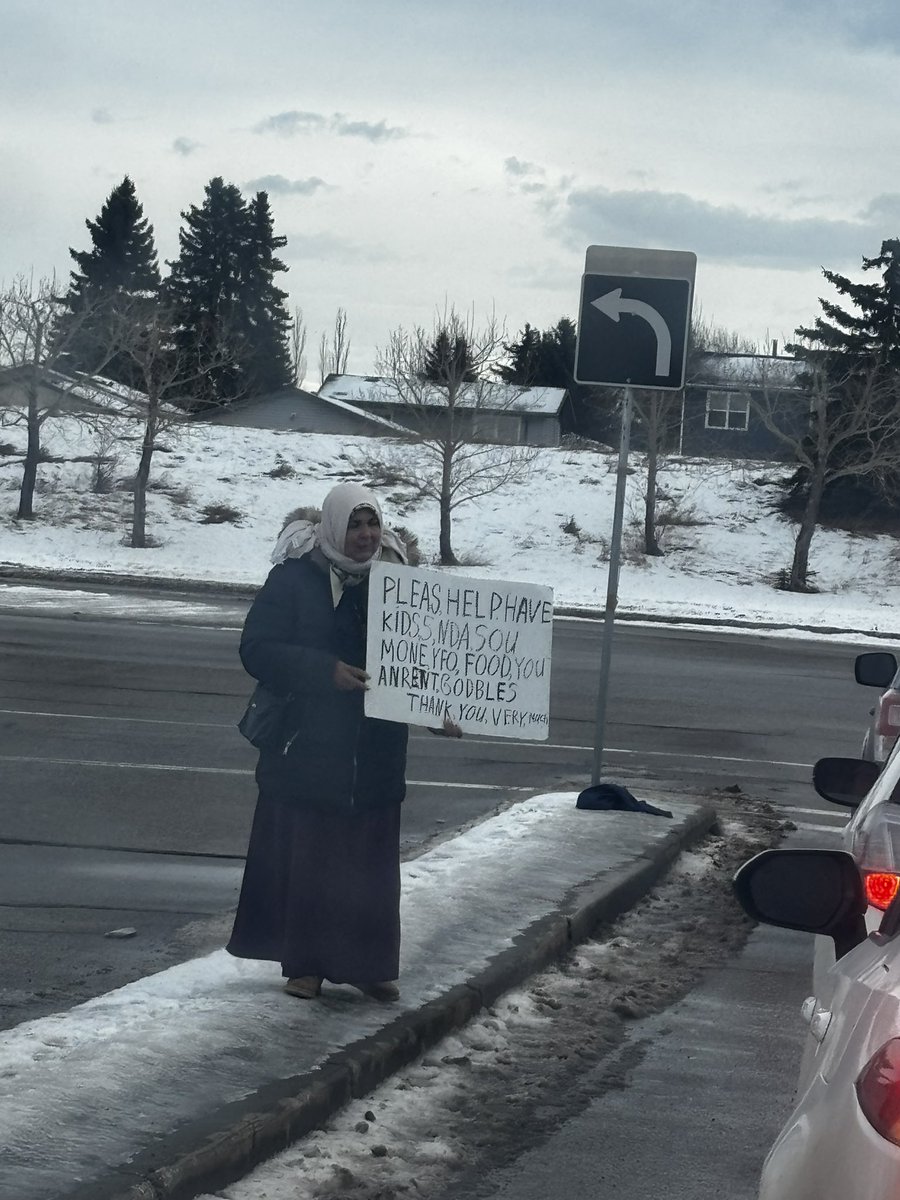 BlondeBigot11's tweet photo. These scamming fucks make me so mad. 
She probably gets over 5k a month from taxpayers, as well as free:/heavily subsidized housing, food banks &amp; healthcare, and spends her time playing on the goodwill and sympathy of Canadians for even more. 
Do not help them. 
At Costco on 91st https://t.co/wYX8HUBSm9