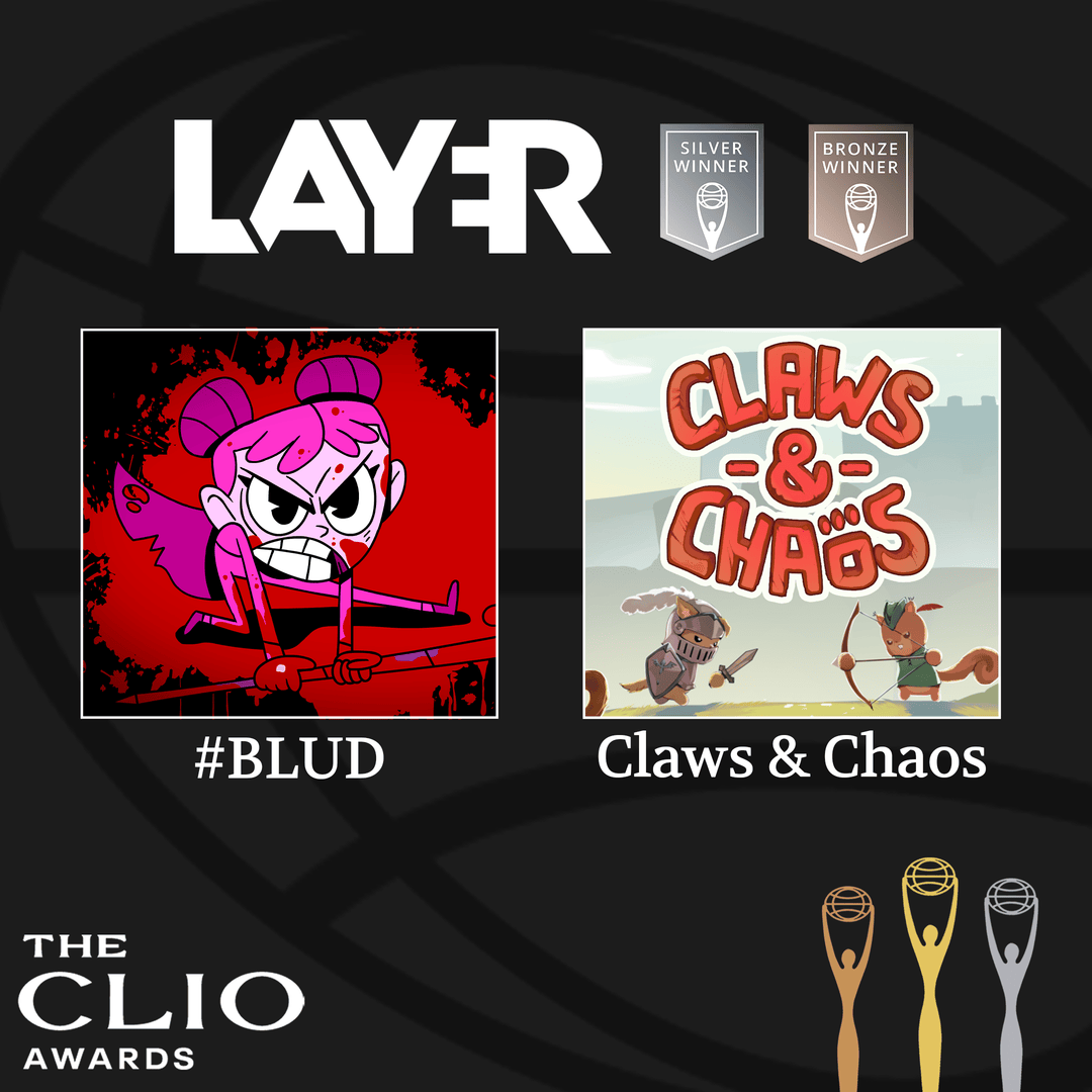 layermedia's tweet image. BIG NEWS! Our team at Layer was recently awarded with 2 CLIOs for Excellence in Audio Visual Craft!! Truly a tremendous accomplishment and honor for these projects to be recognized amongst the best in the world 👏