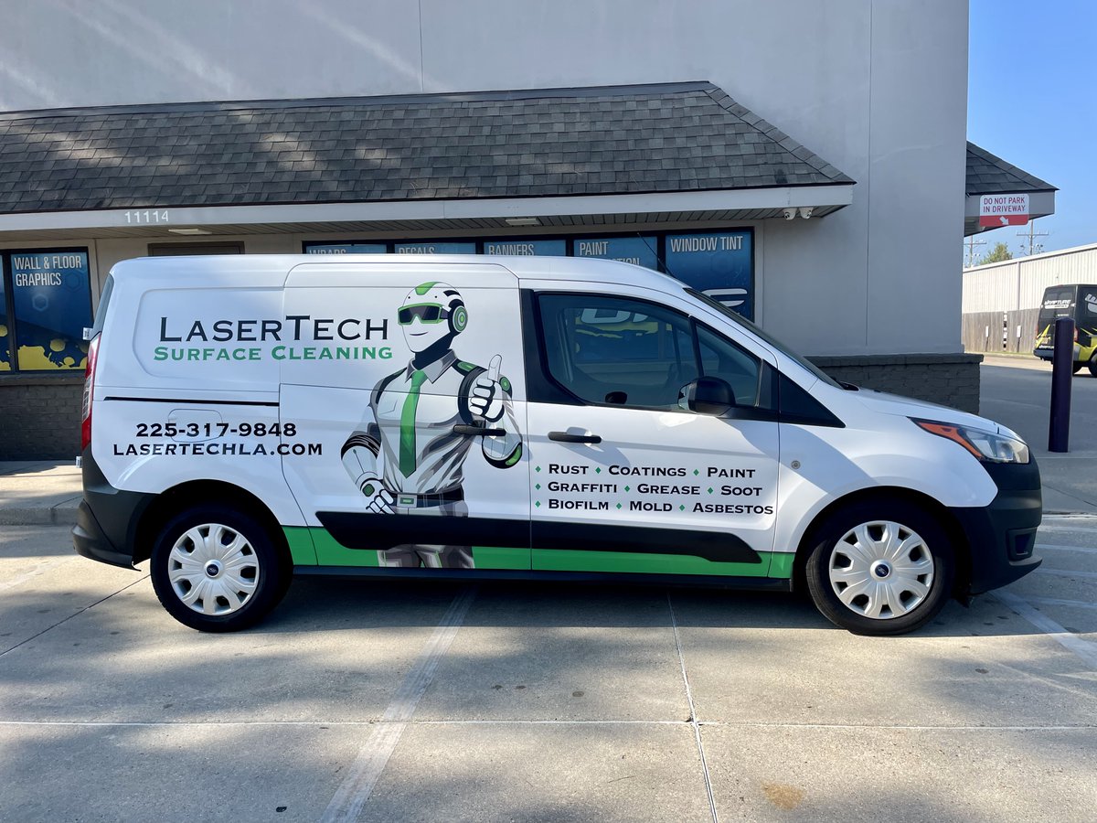 Wrapture's tweet photo. We welcome our new client LaserTech Surface Cleaning &amp; Restoration with their first van wrap! https://t.co/YnqU97dJYK