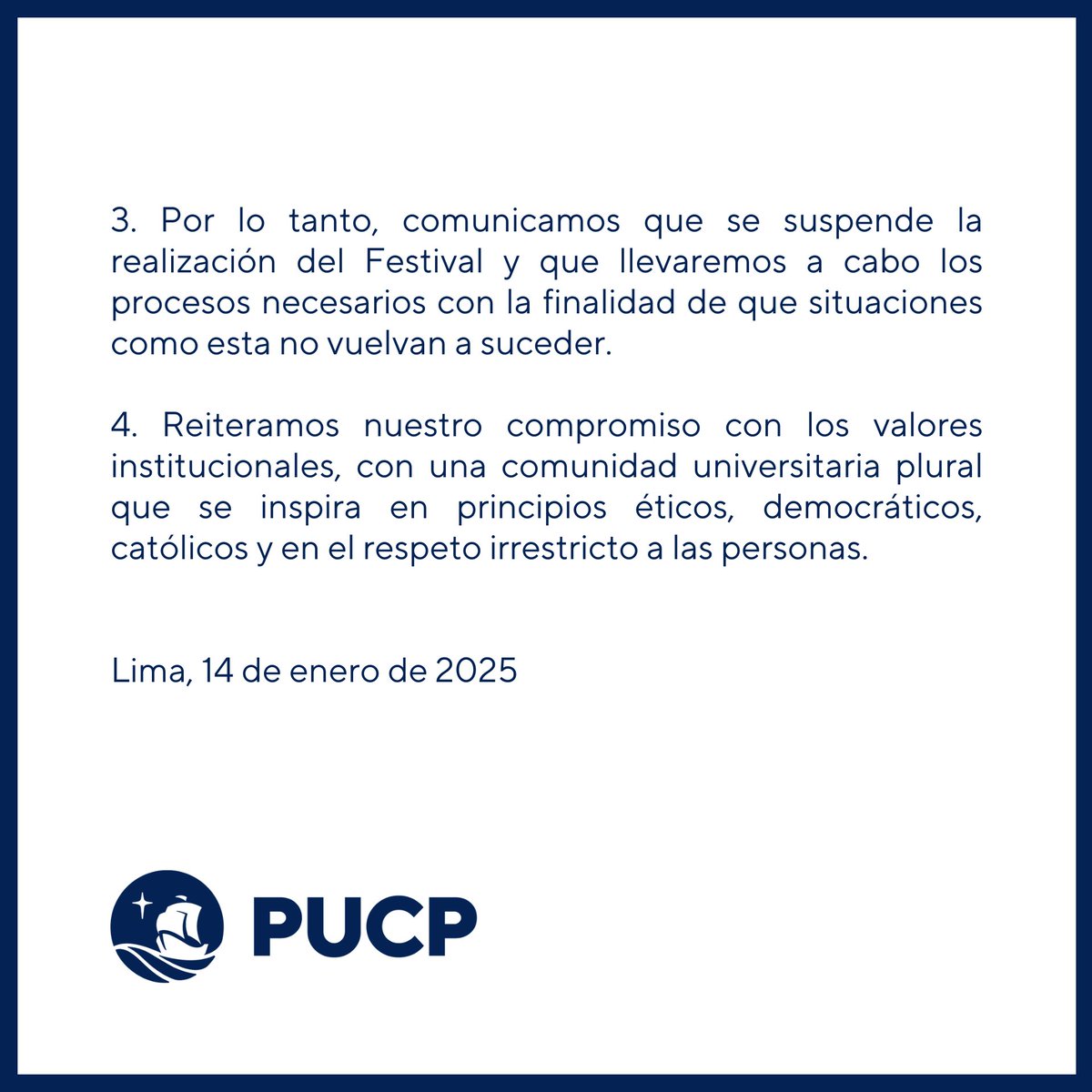 PUCP tweet media