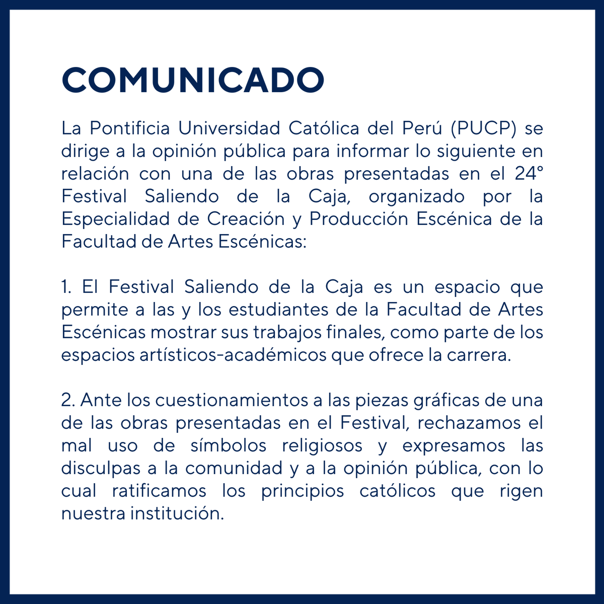 PUCP tweet media
