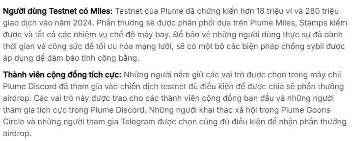 RitaXFinance's tweet photo. #UDATE PLUME - HI VỌNG NGON NHƯ MOVENT THÌ TẾT ẤM NHA AE

✅Đăng  ký ngay để đủ điều kiện nhận airdrop SS1  bao gồm 

1/  những người join testnet kiếm đc miles và stamp

2/ những người pre-deposit vào stake tone và nest với tối thiểu 100$

3/những người có vai trò trong discord 

✅Thời gian đăng ký đến 18/1/2025

➡️Link đăng ký : https://t.co/QGkqYu1nhP

➡️Check thông tin tại đây : https://t.co/16tcC3iO4K