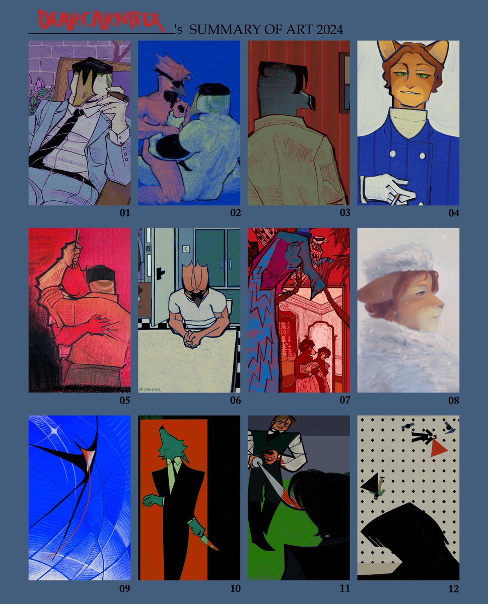 2024 art summary :] last year was the most fun I’ve ever had with my art- here’s to an even better 2025!