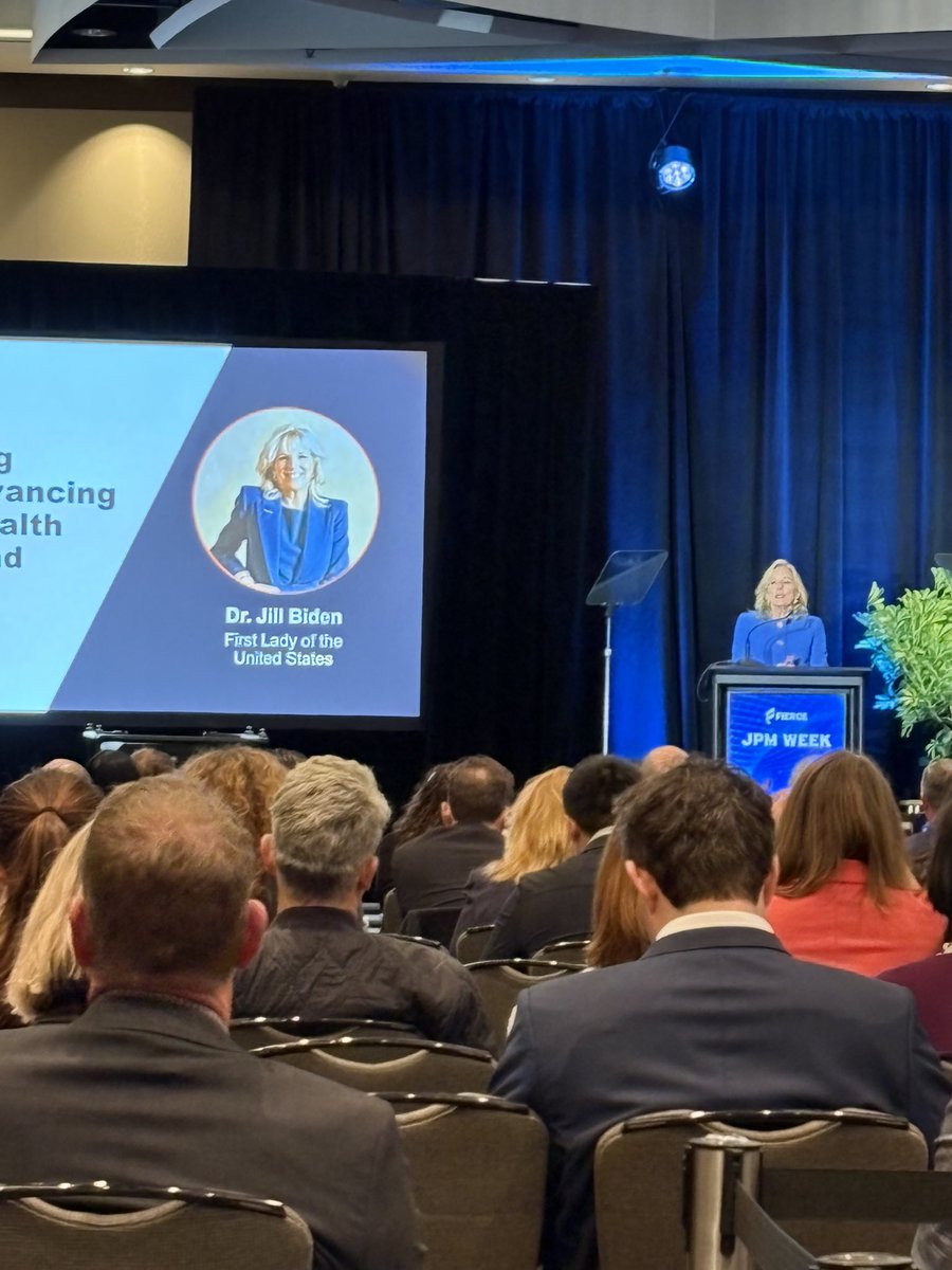 Paige Minemyer (@pminemyer) on Twitter photo .<a href="/FLOTUS/">First Lady Melania Trump</a> has taken the stage at #FierceJPMWeek. <a href="/HeatherLandi/">Heather Landi</a> will join her shortly for Q&A. .<a href="/FLOTUS/">First Lady Melania Trump</a> has taken the stage at #FierceJPMWeek. <a href="/HeatherLandi/">Heather Landi</a> will join her shortly for Q&A.