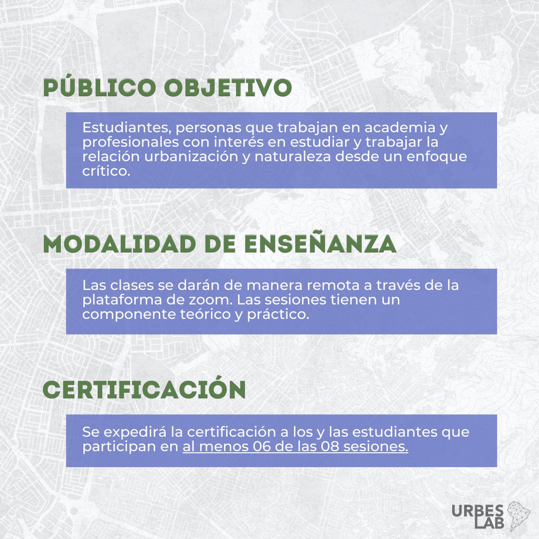 UrbesLab's tweet photo. #URBESLABcursos
En un mundo que atraviesa una emergencia climática y múltiples crisis sociales y socioecológicas, investigar y proponer soluciones alternativas es más urgente que nunca. https://t.co/z2yV0sWIOs