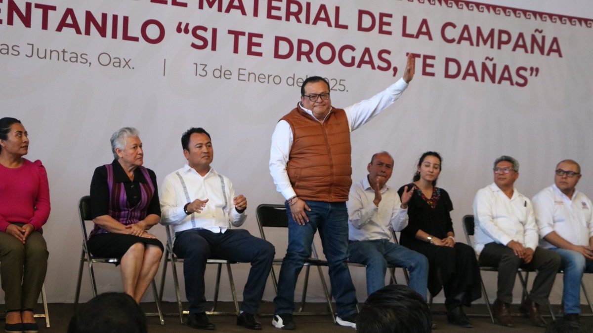 La #PrimaveraOaxaqueña que encabeza nuestro Gobernador el Ing. <a href="/salomonj/">Salomón Jara Cruz</a> está comprometida con Oaxaca, por ello nos sumamos a la Campaña contra el uso del fentanilo 'Si te drogas, te dañas" de nuestra Presidenta <a href="/Claudiashein/">Claudia Sheinbaum Pardo</a>.